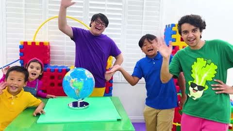 Ellie Eva & Eric learn science with ballon pop experiment for kids