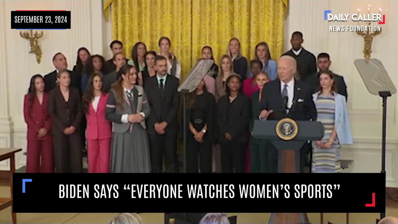 Biden: “Everyone Watches Women’s Sports”