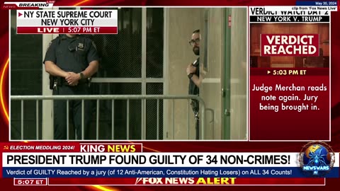 TRUMP FOUND GUILTY ON ALL 34 COUNTS OF A NON CRIME! ~ TrumpRap.com