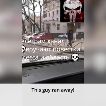 ‘He ran away! Well done, well done!’ - the Ukrainian driver
