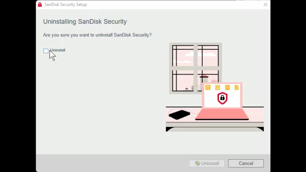 SanDisk Extreme Pro Security Software App Program Windows Remove Uninstall eject Encryption