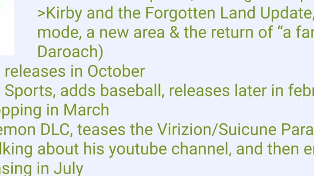 Nintendo direct leak Feb 8th