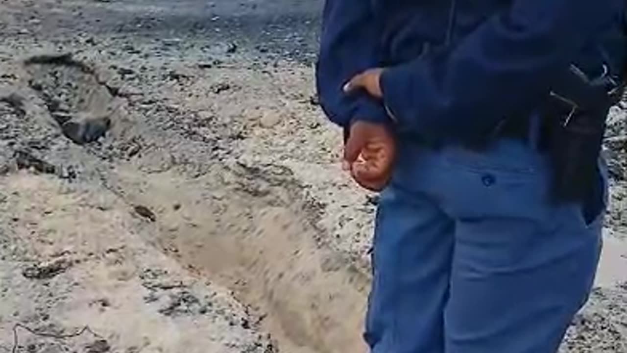 Protesters continue to dig trenches at the busy Braden Powell Drive