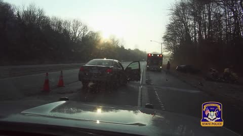 USA. Connecticut State Police have released a dash cam video showing the