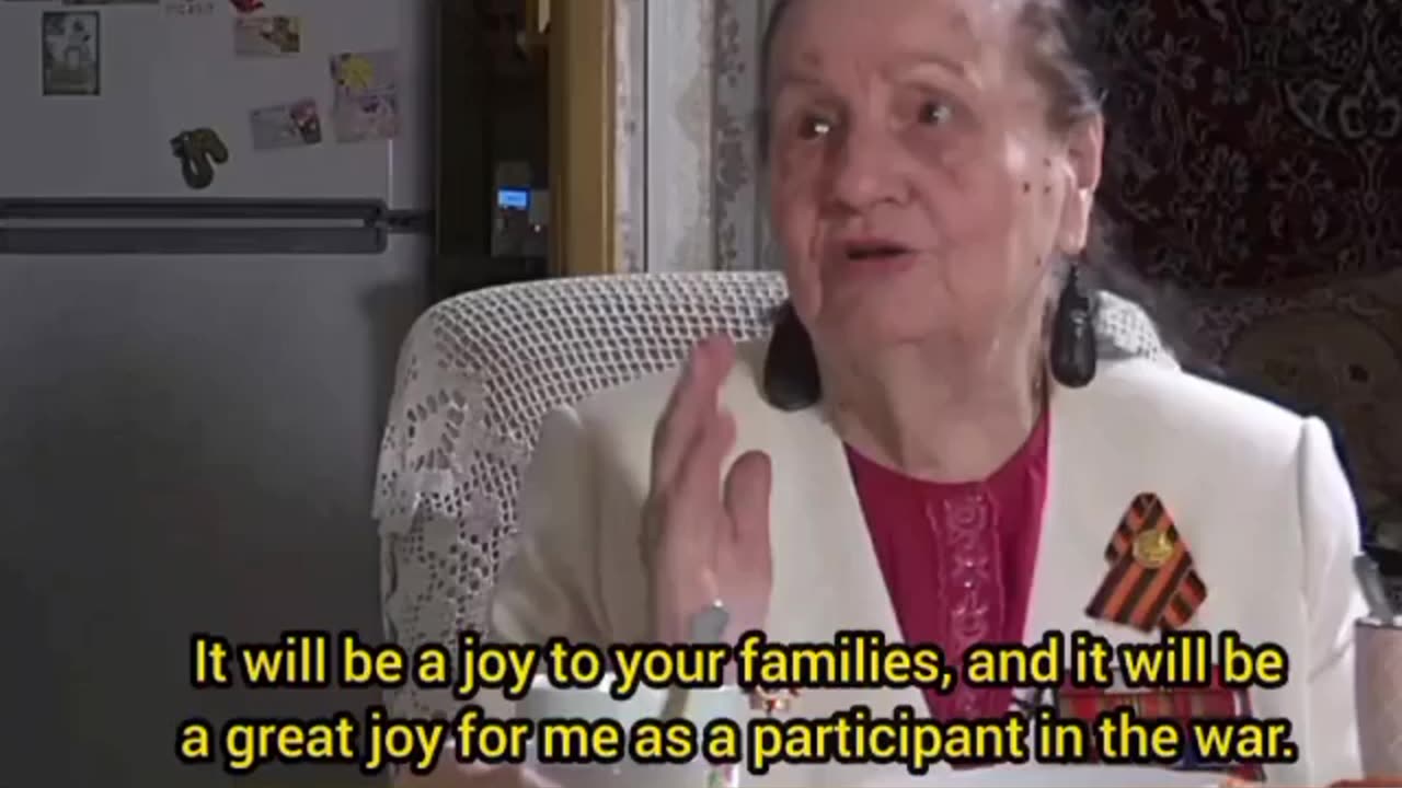 A veteran of the Second World War, Nina Bortnik a native of Stalingrad, who liberated Ukraine