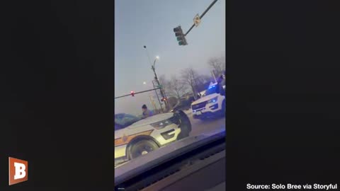 Police Officer THROWN FROM HOOD of Stolen Car