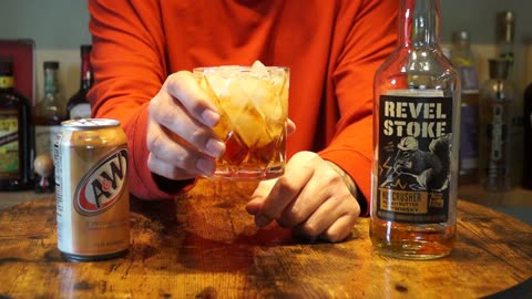 Revel Stoke Nutcrusher Peanut Butter Whiskey & A&W Cream Soda