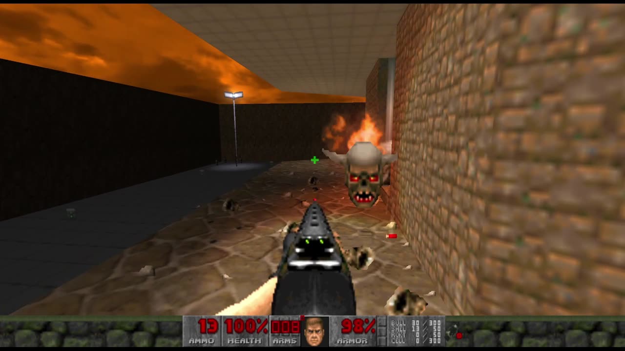 Brutal Doom 2 - Hell on Earth - Pistol Start - Hard Realism - The Pit (level 9)