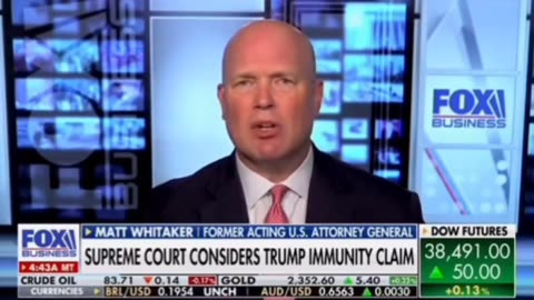 USA: Matthew Whitaker: I urge SCOTUS to make a definitive decision on presidential immunity!