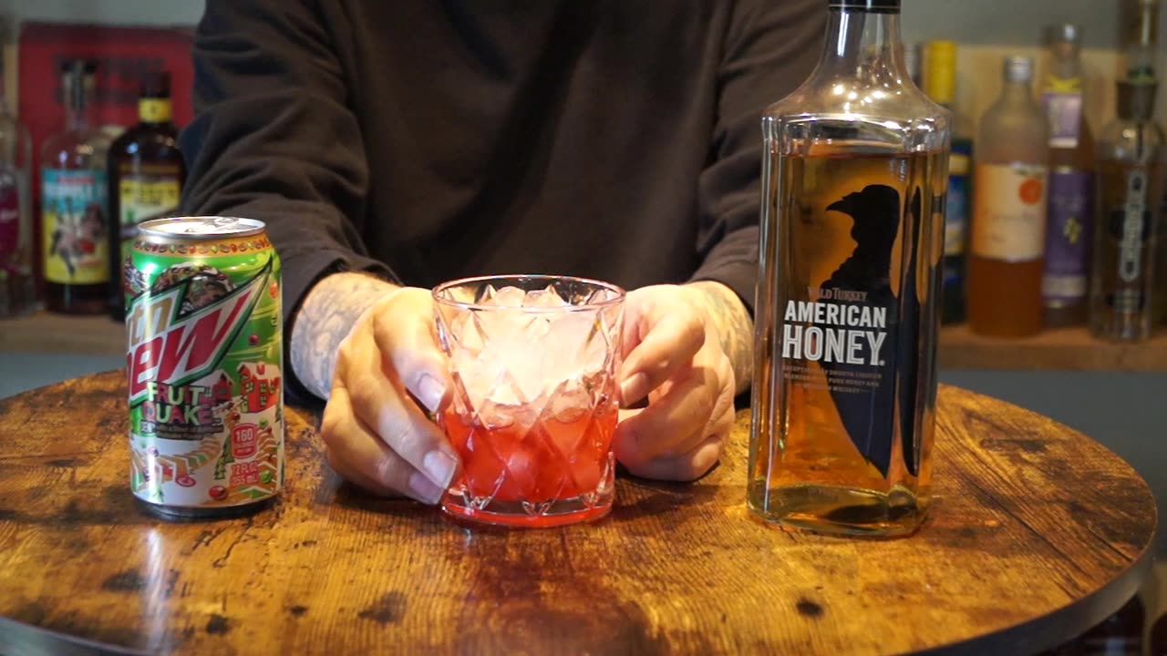Wild Turkey American Honey & Mtn Dew Fruit Quake