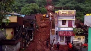 Footage shows aftermath of deadly landslide in India's Tamil Nadu