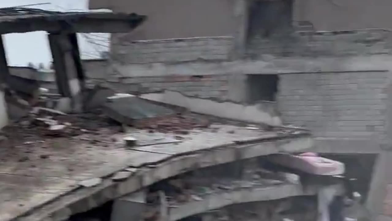 Multiple buildings collapsed - footage shows aftermath of 7.8 magnitude