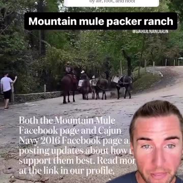 People helping the people in NC. We the people. Mountain Mule Packers.