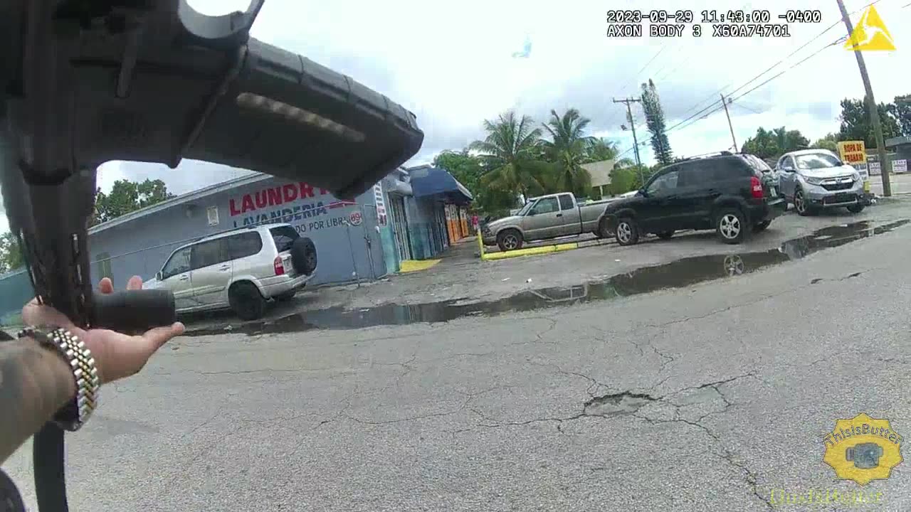 Bodycam video shows Miami-Dade officer shooting man who pulled gun at Los Primos Supermarket