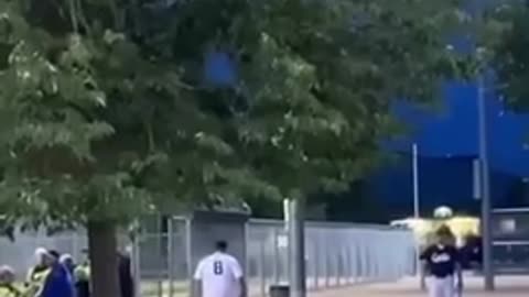 Angry man at softball