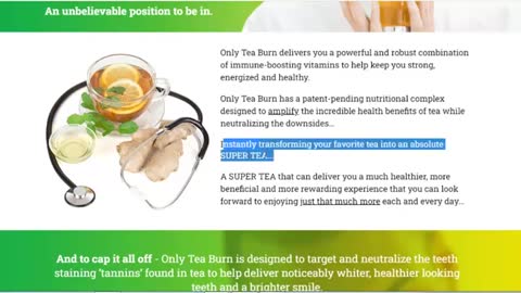 Tea Burn Reviews | This Tea Mix Can Burn Your Fat? -Tea Burn - New!!