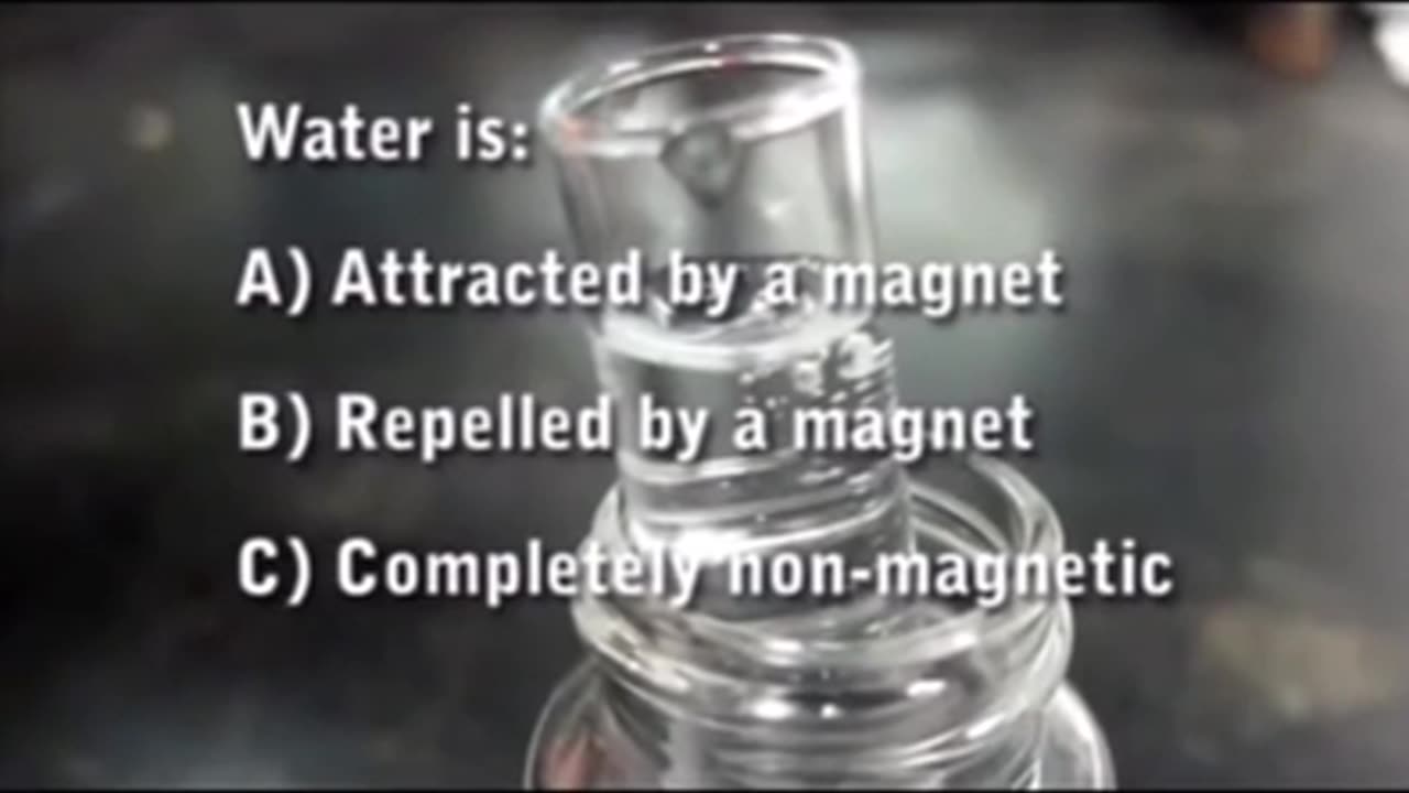 WATER IS DIAMAGNETIC! GRAVITY IS A PURE EXAMPLE OF PSEUDOSCIENCE!