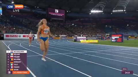 Netherlands Wins Women s 4x400m Relay Final ROMA 2024 Athletic