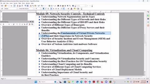 Network Defense Essentials- Module 5: Network Security Controls - Technical Controls