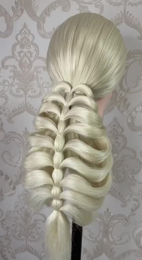 Beautiful hair style with a pencil