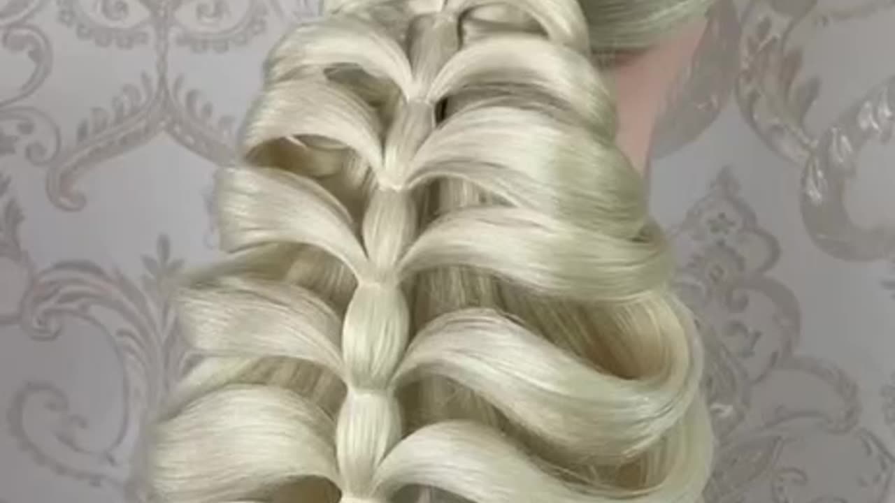 Beautiful hair style with a pencil