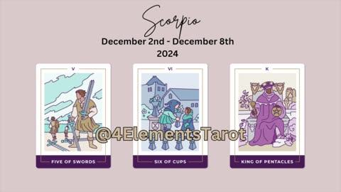 Scorpio: Challenges, Reflections, Growth & Stability - Dec 2nd-8th Tarot Reading