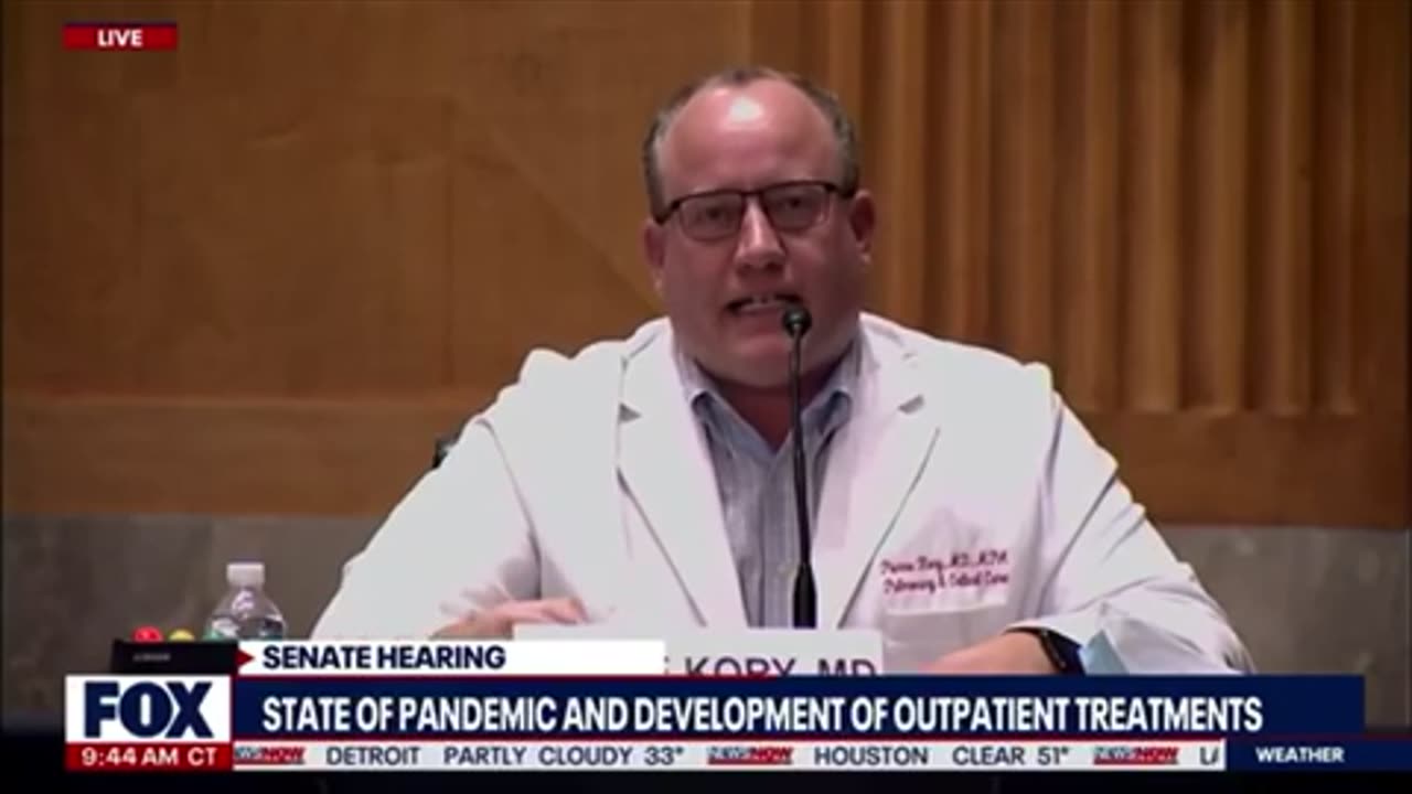 Senate Hearing on Cure for 2020 virus Recorded Dec 9th 2020