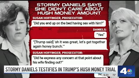 Stormy Daniels said during Trump's hush money trial