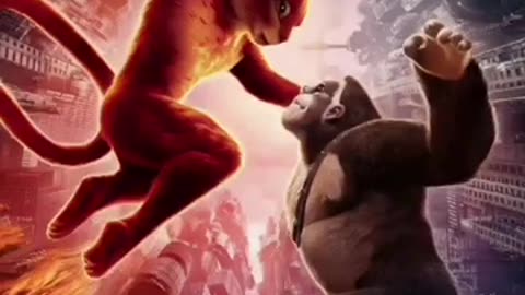 red cat vs kingkong epic battle showdown. #cat #catshort #catvideos