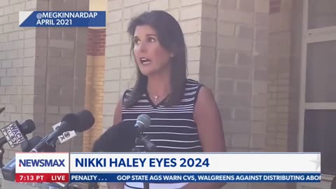 2021 Nikki Haley says "I will not run if President Trump runs" | 2022 Haley is running