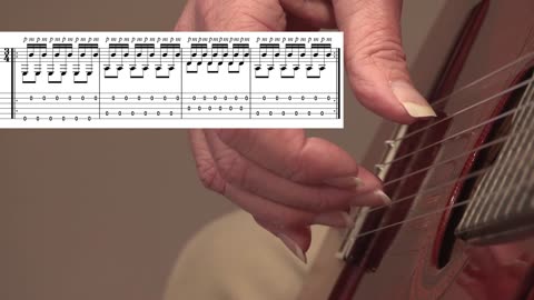 Leyenda Right-Hand Technique Video #11: Measures 1-16, technique and fingerings