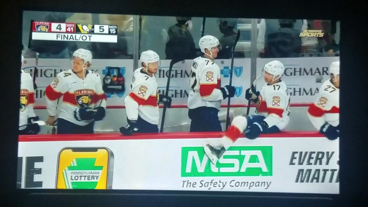 FLA vs PIT - Penguins Win in OT 5-4