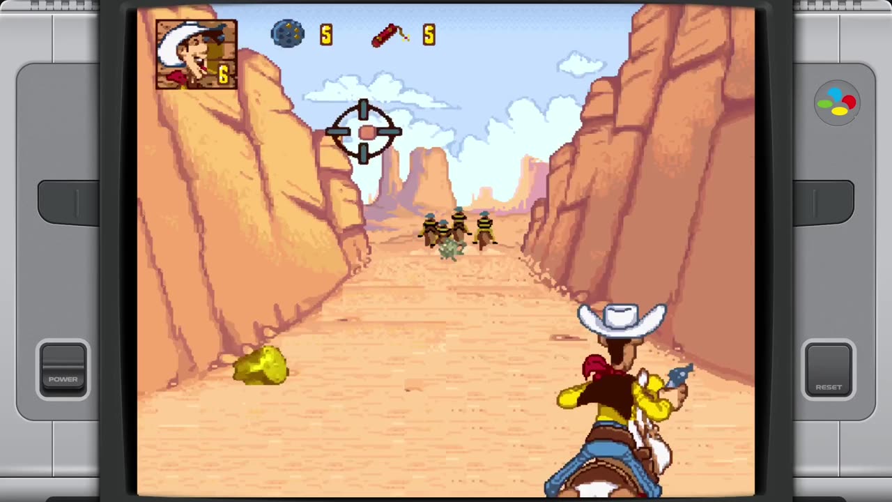 Lucky Luke - SNES - Beat level 3 Canyon without taking damage