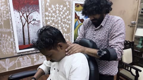 Baba Sen Junior Relaxing Vikram with his Cosmic Head Massage _ Indian Massage