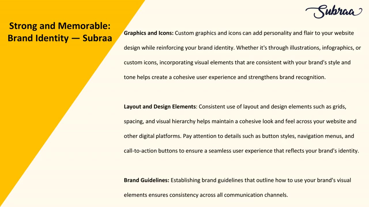 Strong and Memorable: Brand Identity — Subraa