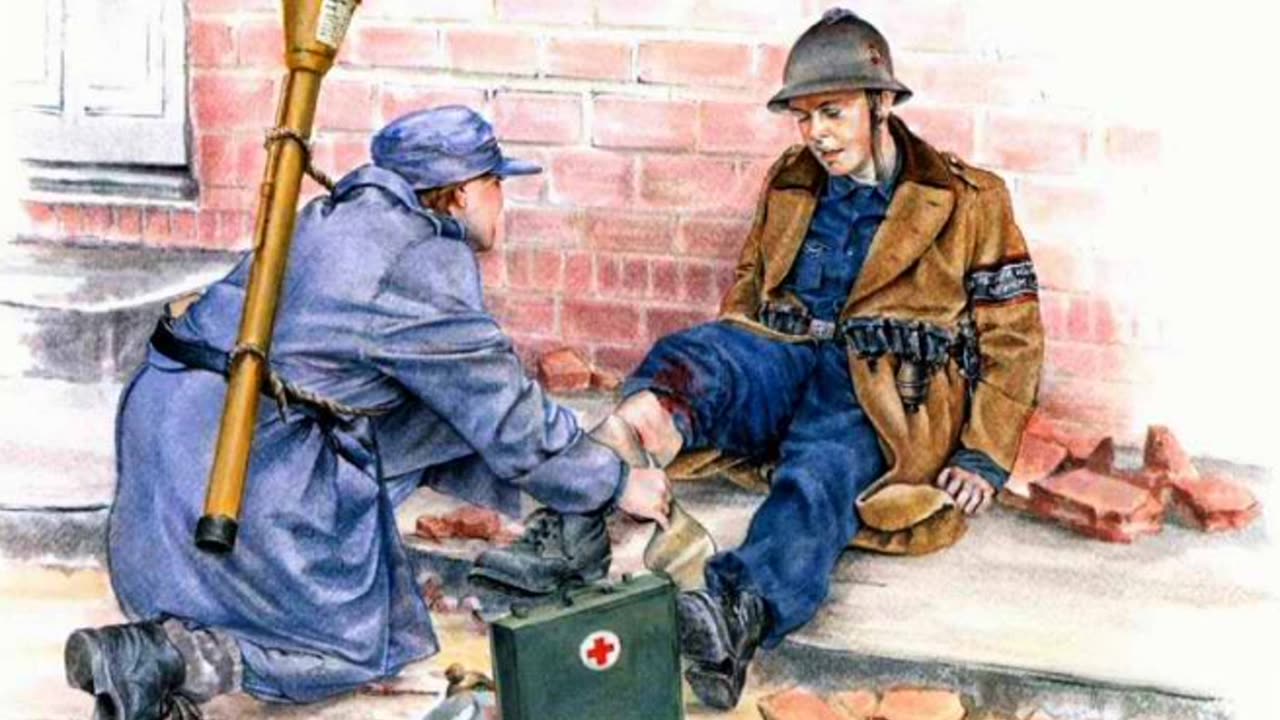 WW2 Art | German young Volkssturm 1945