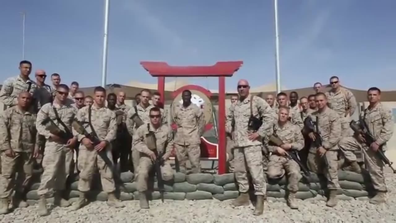 Deployed Marines wish America a happy holiday season