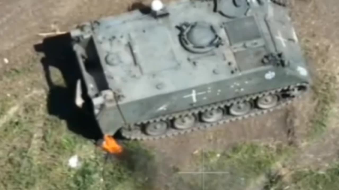 Dramatic Footage Of Russian Attack On Ukrainian Troop Rotation.
