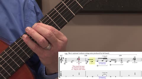 Technique Left-Hand, Part II (slow section). Video #83: m107-109 Version #10