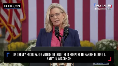 Liz Cheney Encourages Voters To Lend Their Support To Harris During A Rally In Wisconsin