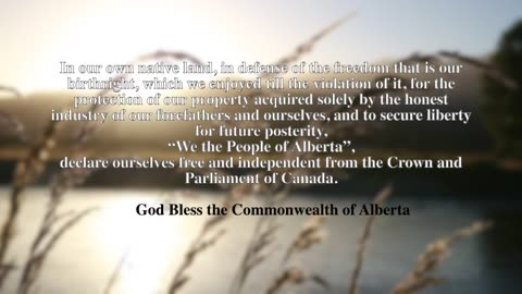 A Declaration By The People Of Alberta