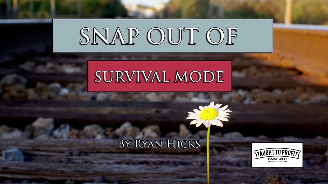 Snap Out Of Survival Mode - Just Existing Is Not Enough, You Need To Thrive!