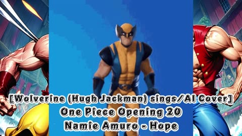 [Wolverine sings/AI Cover] One Piece Opening 20 Namie Amuro - Hope