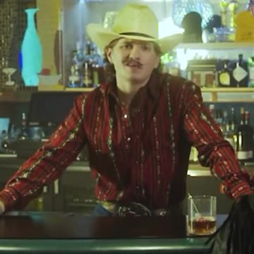 At the bar when a new drink is served