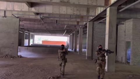 CQB training blow through