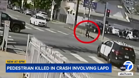 LAPD Footage Reveals Shocking Hollywood Crash: Police Cruiser Fatally Strikes Pedestrian⚠️