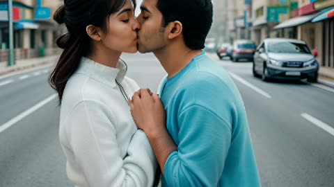 Dubai love kissing
