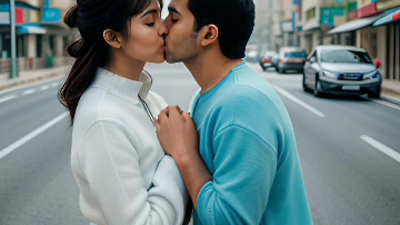 Dubai love kissing