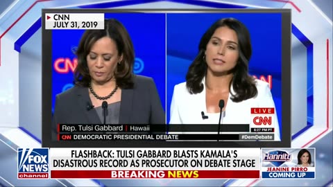 Tulsi Gabbard Kamala Harris is ‘lying through her teeth’