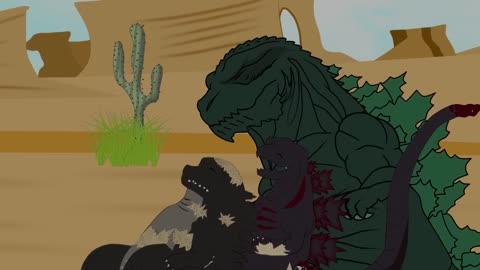 Godzilla vs King Ghidorah - FUNNY #12 | Godzilla Cartoons